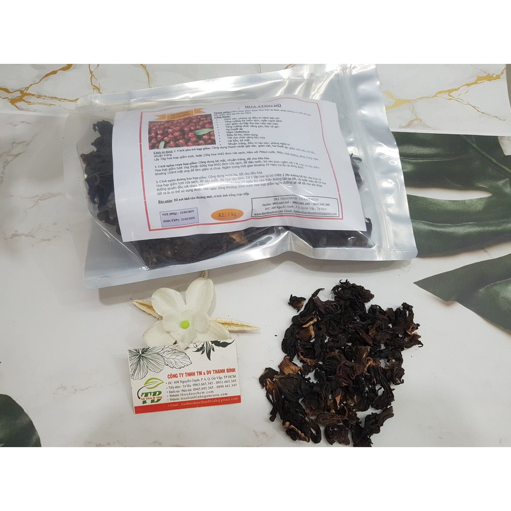 Hoa Atiso Đỏ (Cây Bụp Giấm) 100g - Hàng Công Ty Chất Lượng