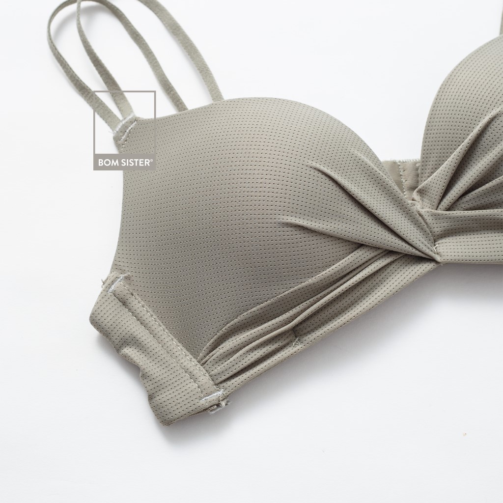 Áo lót mút mỏng thun lạnh thông hơi không gọng thoải mái dây áo liền siêu nâng BOM SISTER A1420 | BigBuy360 - bigbuy360.vn