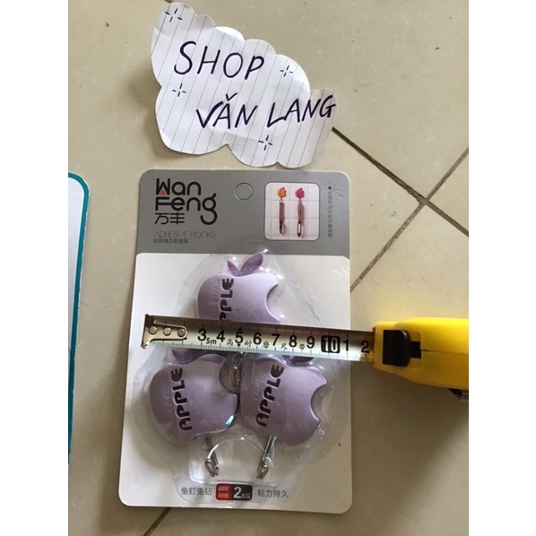 Vỉ 3 Móc dán tường treo đồ siêu dễ thương, chịu lực tốt