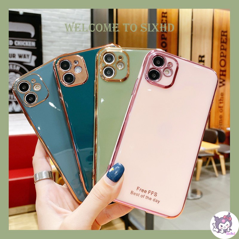 Ốp điện thoại mạ viền vuông cho OPPO Reno 7 6 5 4 Pro A5s A74 A54 A53 A33 A32 2020 F11 F9 Pro