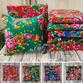 Đệm ngồi ghế con công, nệm lót ghế con công chần bông trắng