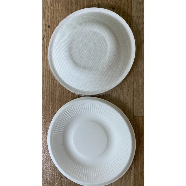 Set 10 dĩa giấy bã mía 12cm