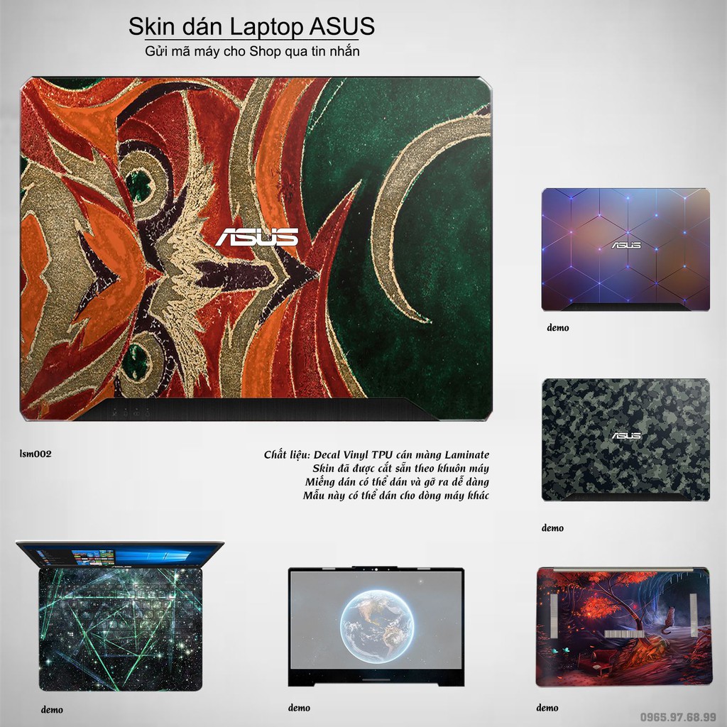 Skin dán Laptop Asus in hình Athena Noctua - Linh Vật Của Trí Tuệ - lsm002 (inbox mã máy cho Shop)