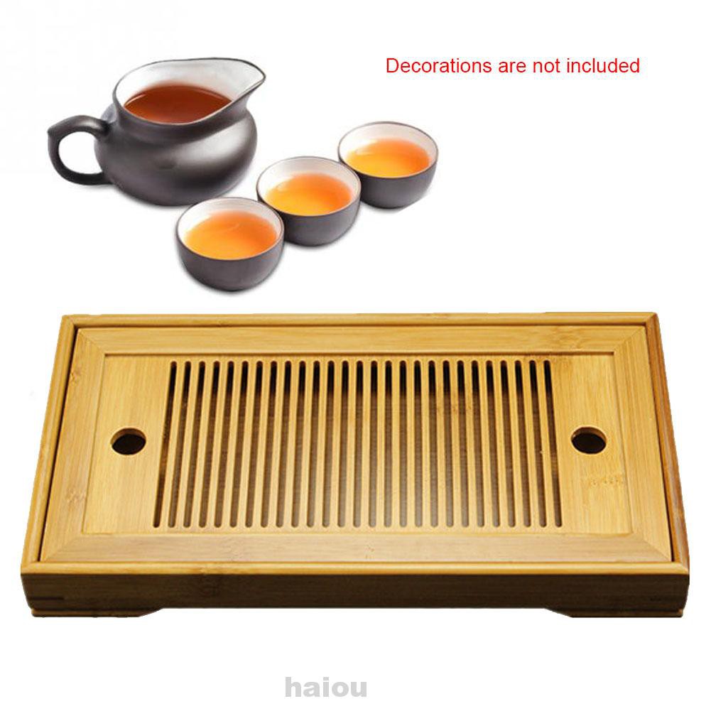 Khay đựng ly trà bằng gỗ tre chống nước tiện dụng