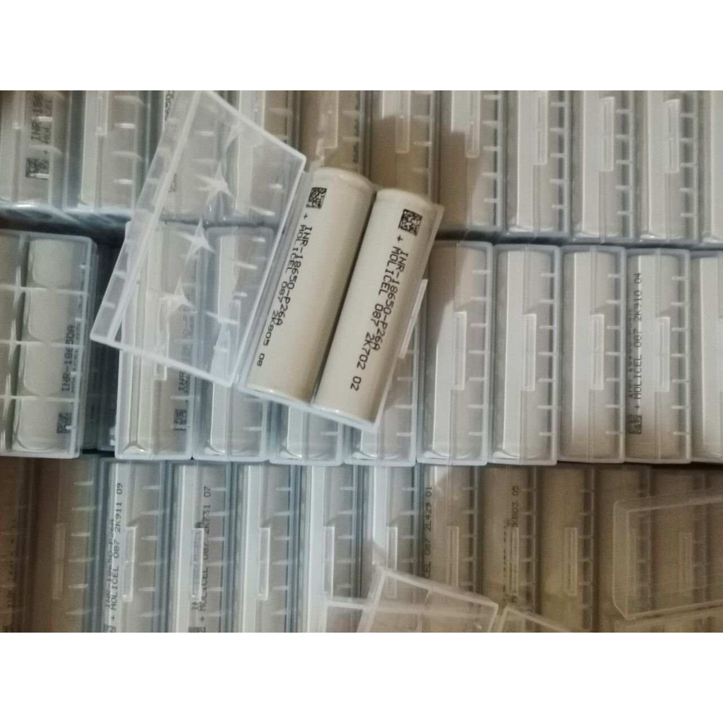 Pin Molicel P26A lithium INR 18650 35A 2600mah / li ion 21700 P42A 45A 4200mah
