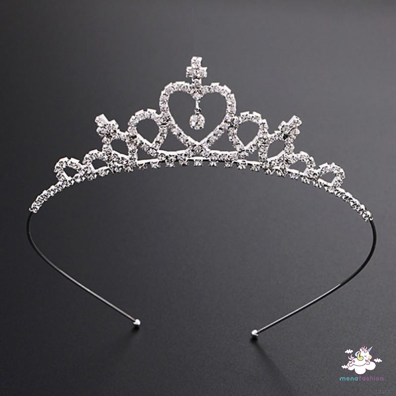 Cài Tóc Hình Vương Miện Có Đính Đá Cho Bé Gái