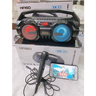 Loa Bluetooth KIMISO S1 hát karaoke TẶNG micro có dây (NGHE CỰC HAY)