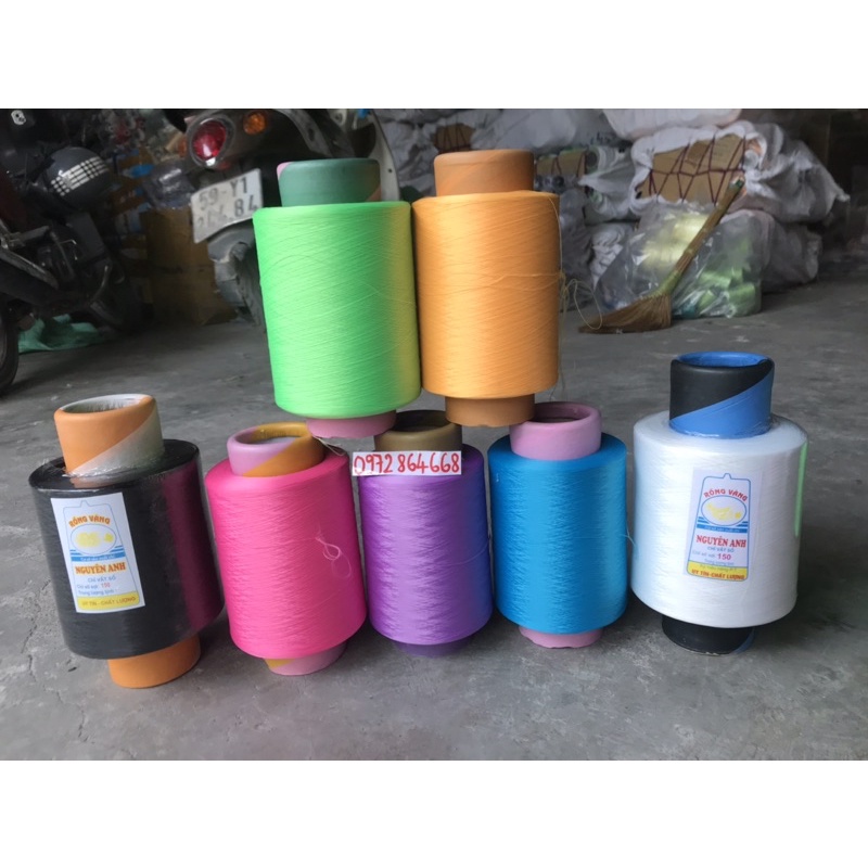 Tơ vắt sổ 150D cuộn lớn 0,75kg và 1kg
