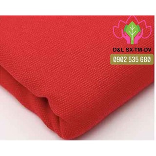 Vải Bố Canvas Màu Đỏ - Khổ 1m6 ( May Túi Xách )