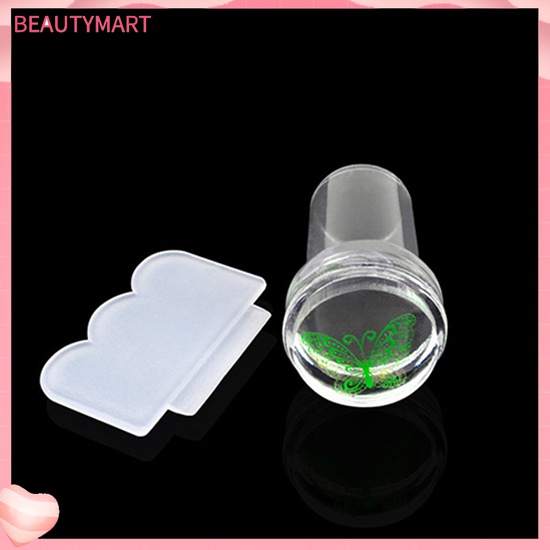 Set 2 Dụng Cụ In Móng Tay Mini Trong Suốt DIY