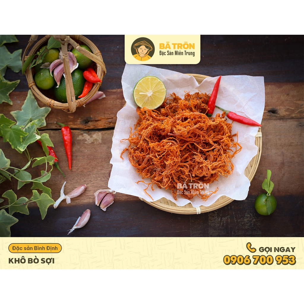 [Hàng Tuyển]_Khô Bò Sợi Loại 1_Nguyên Chất