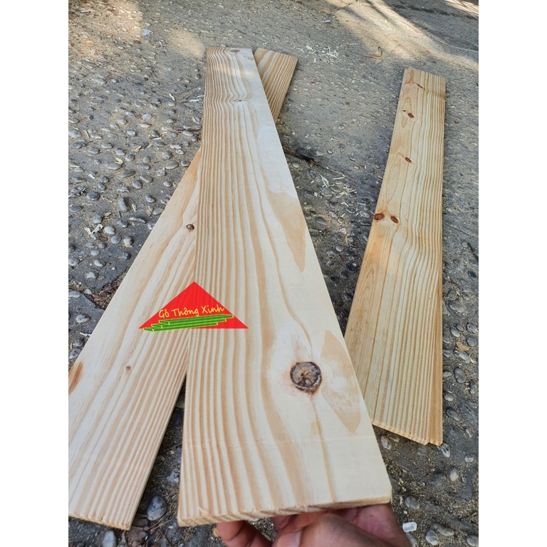 [MS59] Tấm gỗ thông rộng 12cm, dài 1m2, dày từ 0.9 đến 1cm đã bào đẹp 4 mặt phù hợp để trang trí, chế loa bluetooth, DIY