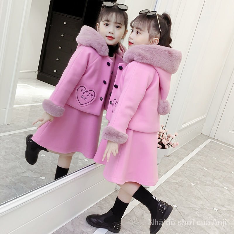 Korean Girls Winter Clothes Big Kids Spring Jacket Thick