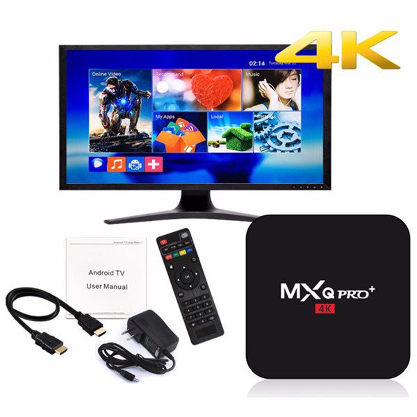Tivibox MXQ 2G 16G android tvbox xem phim, truyền hình, youtube (bản 2G)