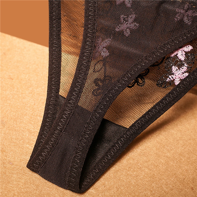 Quần Lót Lọt Khe Vải Lưới Xuyên Thấu Thêu Họa Tiết Thời Trang Quyến Rũ Cho Nữ | BigBuy360 - bigbuy360.vn