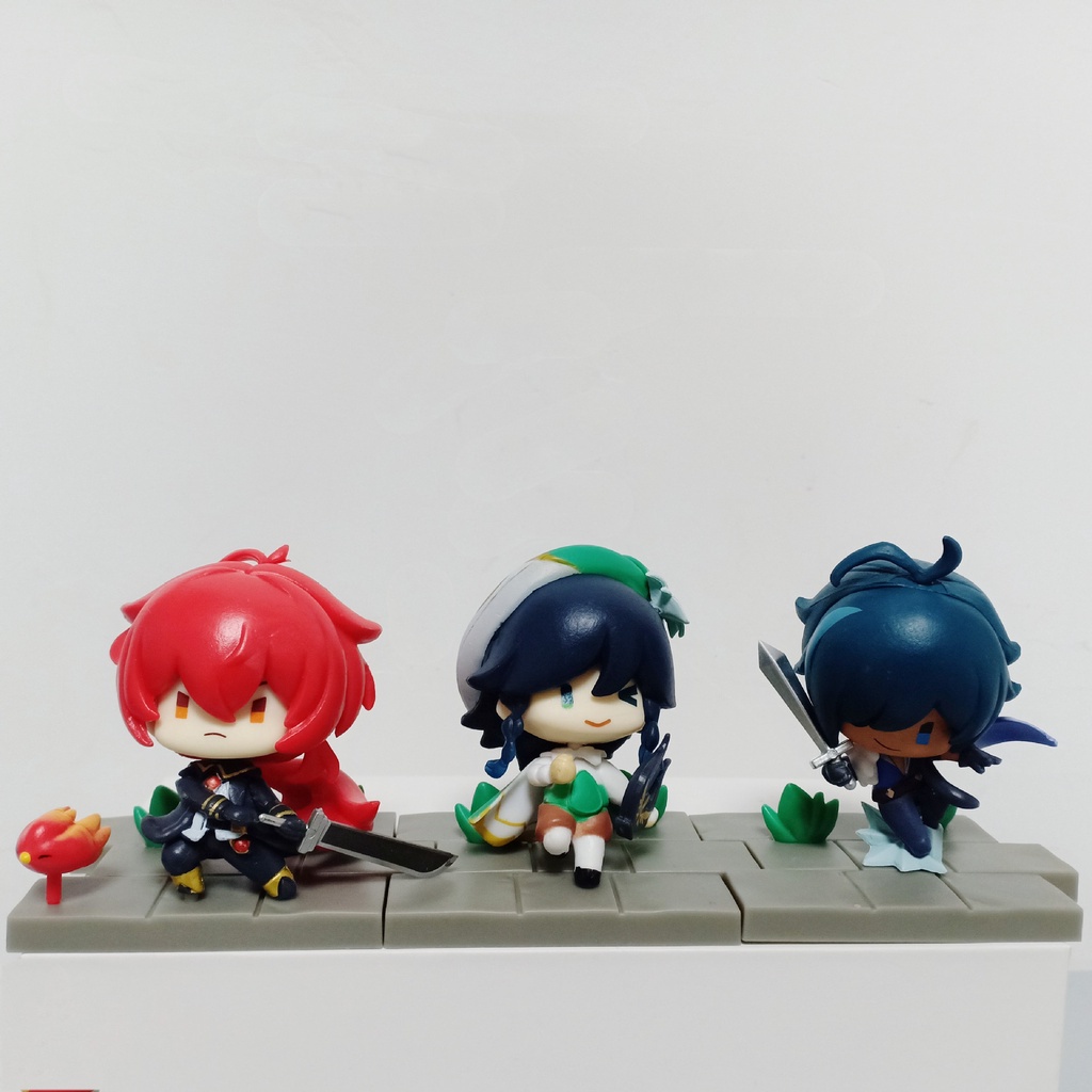 Mô hình nhân vật genshin impact chibi nhiều nhân vật Klee,Fischi,Diluc,Babara siêu dễ thương