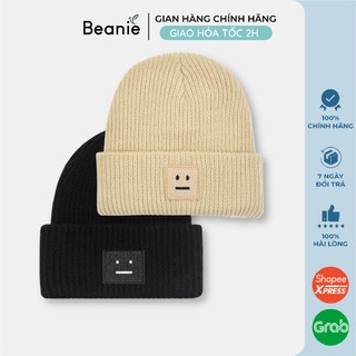 Mũ Len Trơn Mặt Người Buồn BEANIE Thời Trang Hàn Quốc Đẹp, Nón Len Unisex Nam Nữ Ngắn Giá Rẻ Nhiều Màu Hot Trend B009