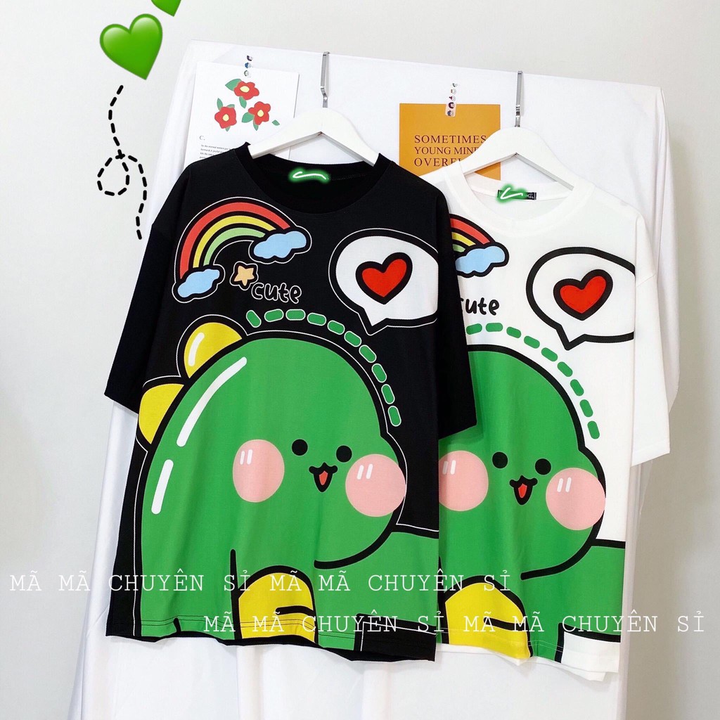 Áo thun tay lỡ ❤️ Áo phông Unisex KLONG CUTE in 3D form rộng Freesize Molly Fashion