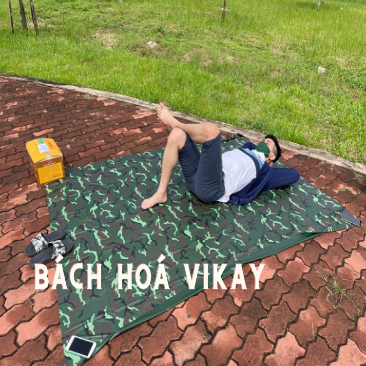 Tấm bạt Nylon dã ngoại, picnic, đi phượt 2m2*1m6