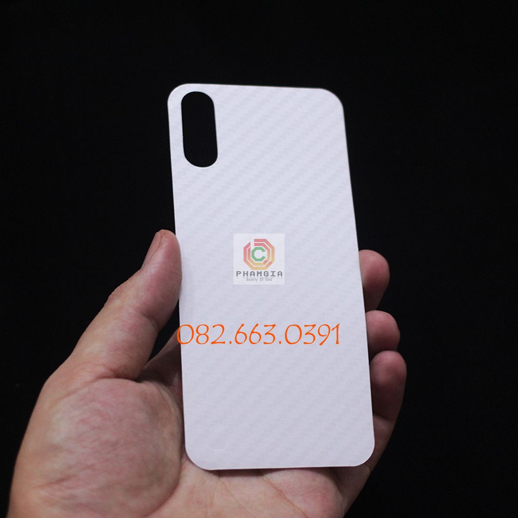 Miếng dán mặt lưng skin carbon Samsung Galaxy A01