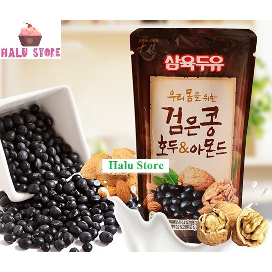 [Siêu Bổ] Sữa óc chó đậu đen hạnh nhân gói 195g - Hàn Quốc