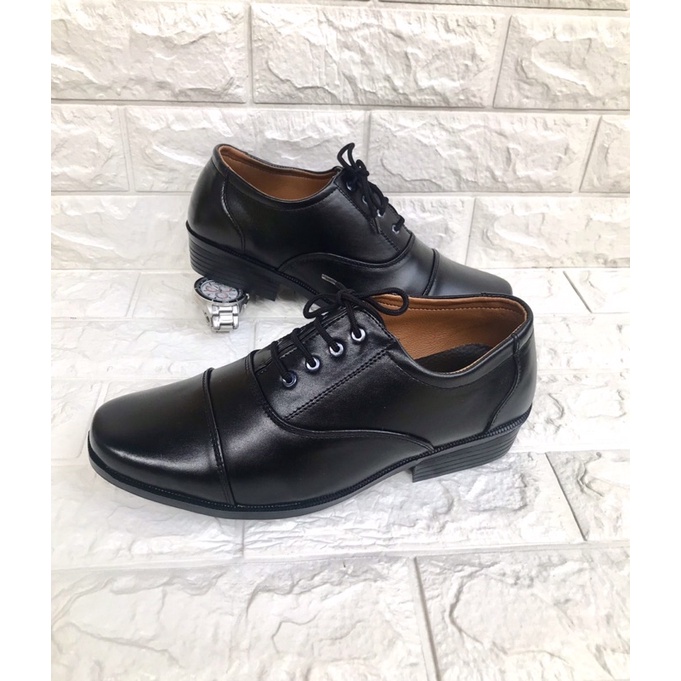 Giày Tây nam buộc dây, phom đẹp, mã SQ01, size từ 39-44, màu đen ,đế khâu sẳn rất chắc chắn