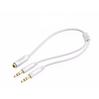 Cáp Audio 3,5mm âm ra 2 đầu 3,5mm 1 Mic 1 loa chính hãng - Ugreen 10790 mạ vàng cao cấp