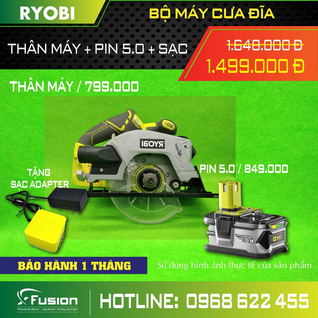 Bộ máy cưa đĩa RYOBI