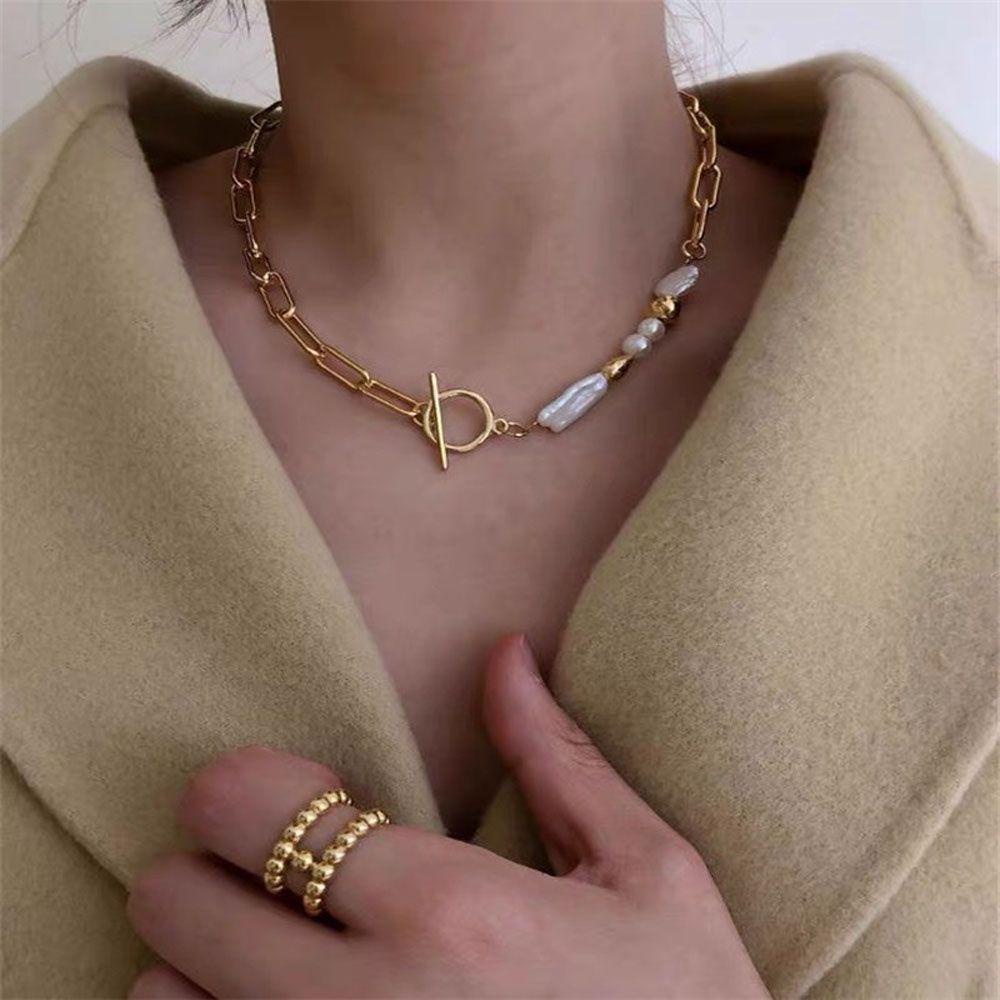 Vòng Cổ Choker Có Khóa Tròn Thời Trang