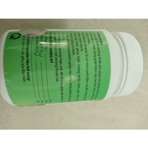 Phân bón lá NPK 30-10-10 giúp cây tăng trưởng thân, lá, phân nhánh nhiều SP của thầy tám Ngọc- chai 100G