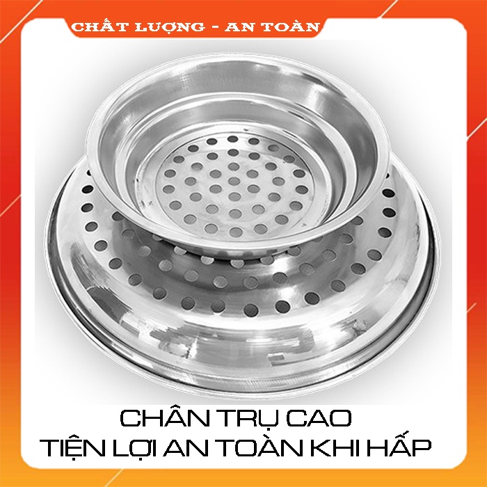 ⭕Giadụngchínhhãng⭕ Vỉ HẤP Xửng Hấp đa năng inox dùng hấp cách thủy thức ăn rau củ chính hãng Tithafac