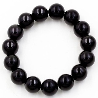 Chuỗi đeo tay đá thạch anh đen 12 ly 15 hạt