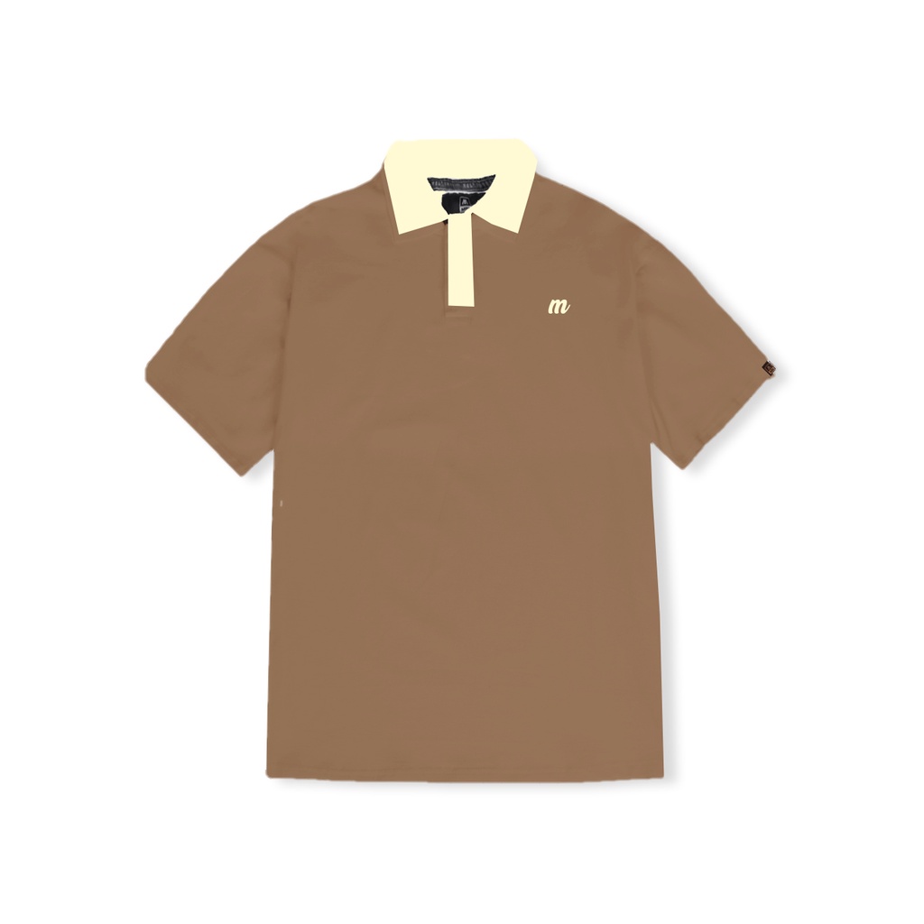 Áo polo form rộng unisex- Polo Latte Cream