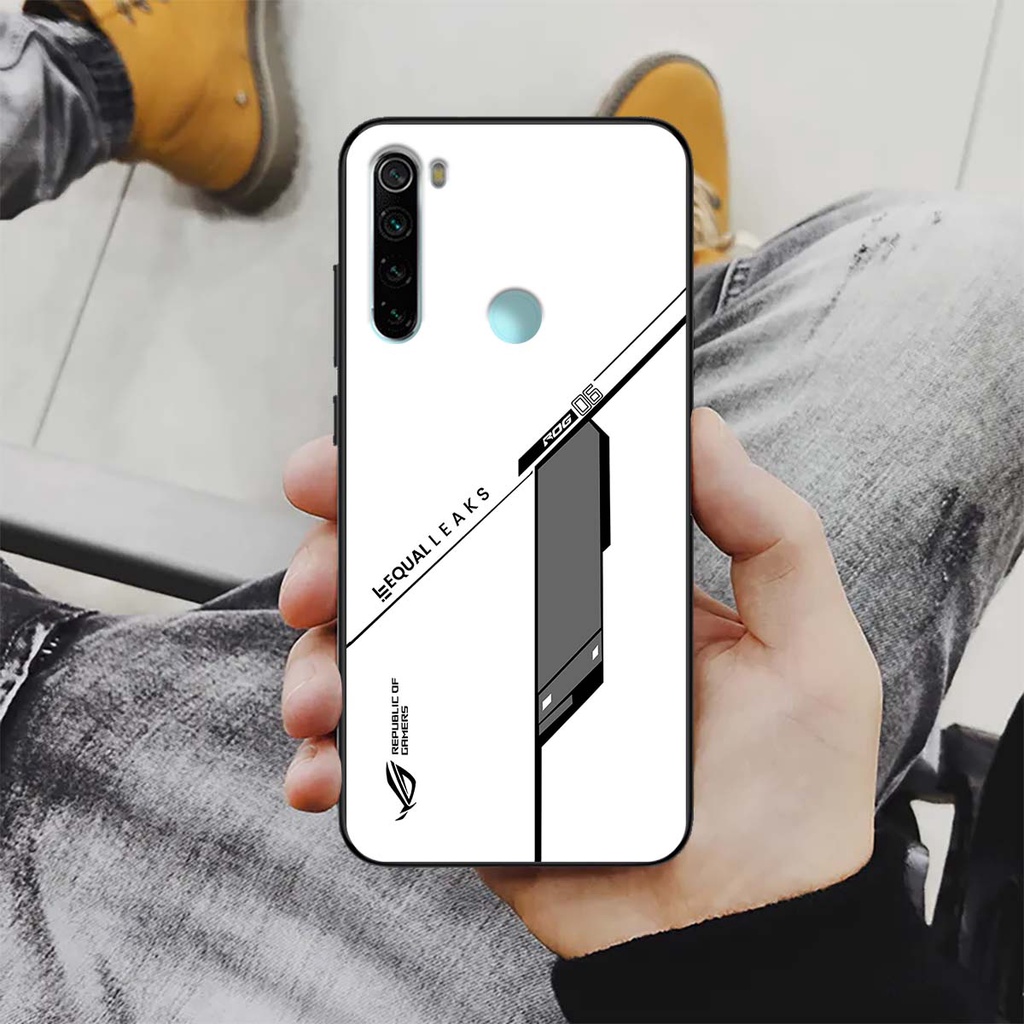 Ốp lưng điện thoại Xiaomi Redmi Note 8 - Republic of Gamers, chất liệu kính cường lực