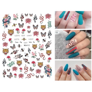 sticker rắn trang trí nail