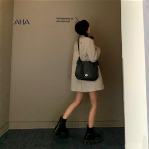 Túi xách AHA OFFICIAL đeo vai cỡ lớn phong cách retro thời trang cho nữ