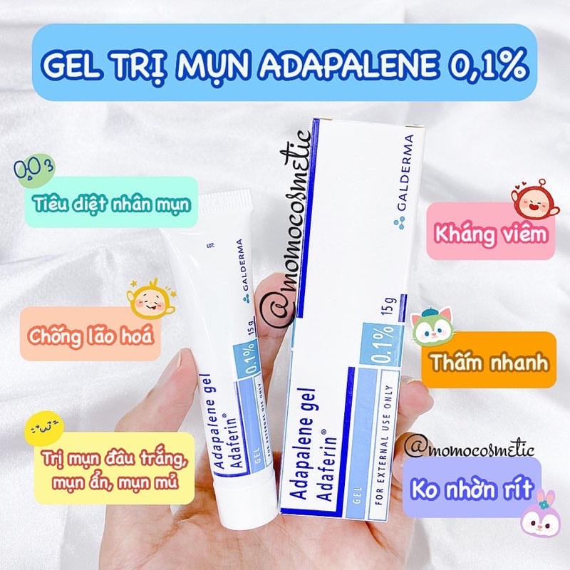 Kem giảm mụn ADF Adapalene 0,1%