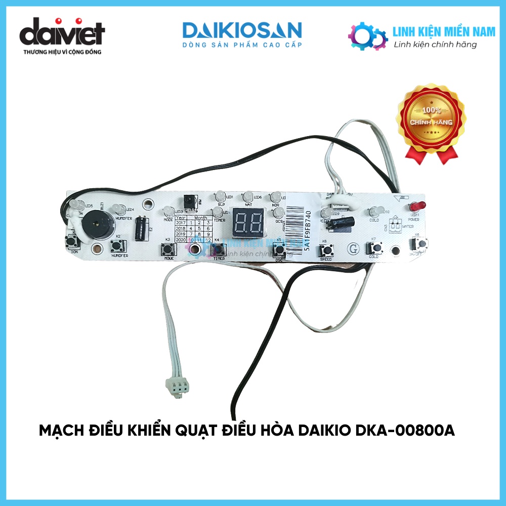 Mạch điều khiển quạt điều hòa Daikio Daikiosan DKA-00800A