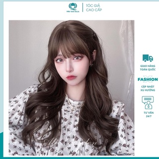 Tóc giả đẹp 😻FREESHIP😍 tóc cả đầu xoăn 40cm