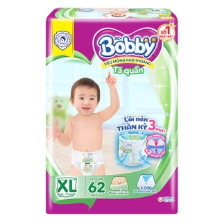 Tã/Bỉm Quần Bobby M76/L68/XL62/XXL56