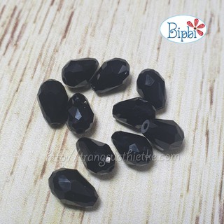 Hạt pha lê TQ giọt nước màu đen