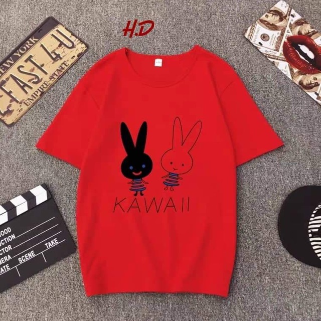Áo phông KAWIL hai thỏ HDA0519