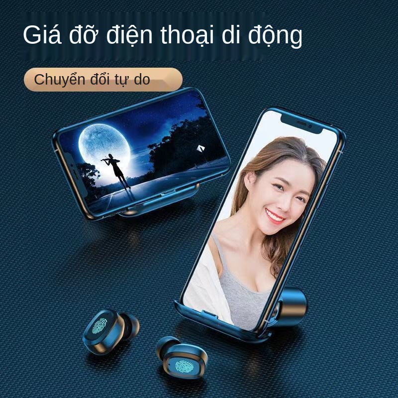 > Tai nghe siêu trầm Bluetooth không dây Universal Girl Heart Huawei Xiaomi Honor bài hát Thời lượng pin chờ lâu