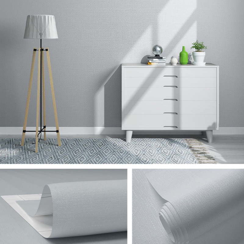 Decal giấy dán tường châu âu hoa văn trắng khổ 45cm keo sẵn