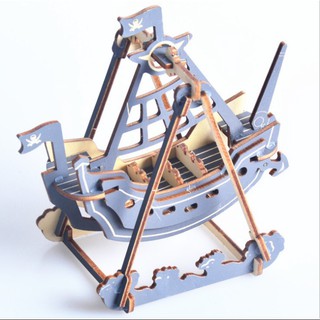 Mô hình lắp ráp gỗ 3D Thuyền Cướp Biển Mini