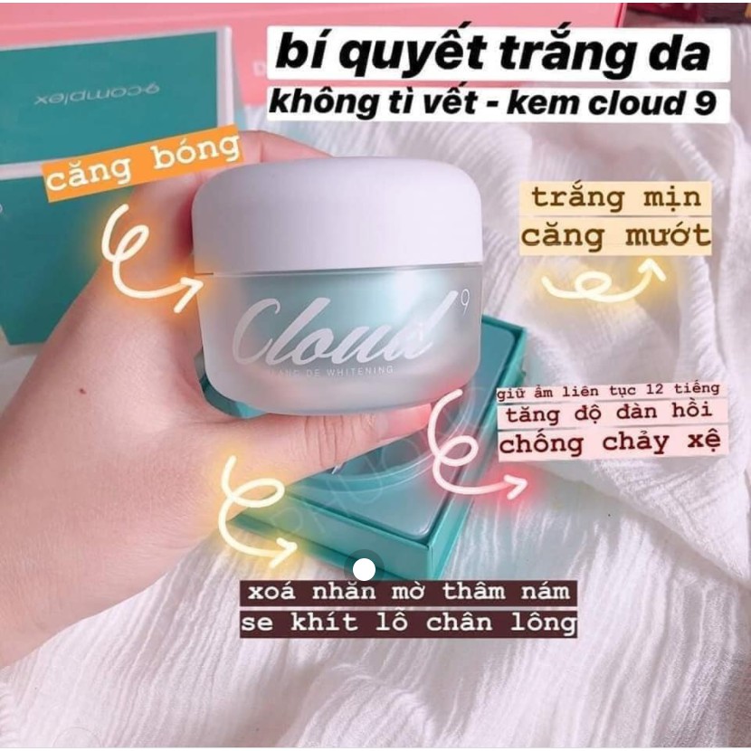 (Hàng chính hãng-ảnh thật- Mẫu mới 2021-date 2023-2024) KEM DƯỠNG TRẮNG DA CLOUD 9 WHITENING CREAM