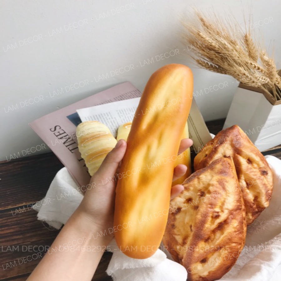 Mô Hình Bánh Mì Giả Siêu Xinh Làm Phụ Kiện Chụp Ảnh