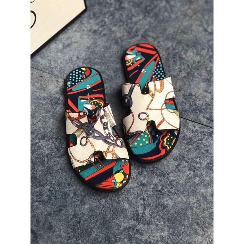 Dép lê nam Hm đế hoạ tiết