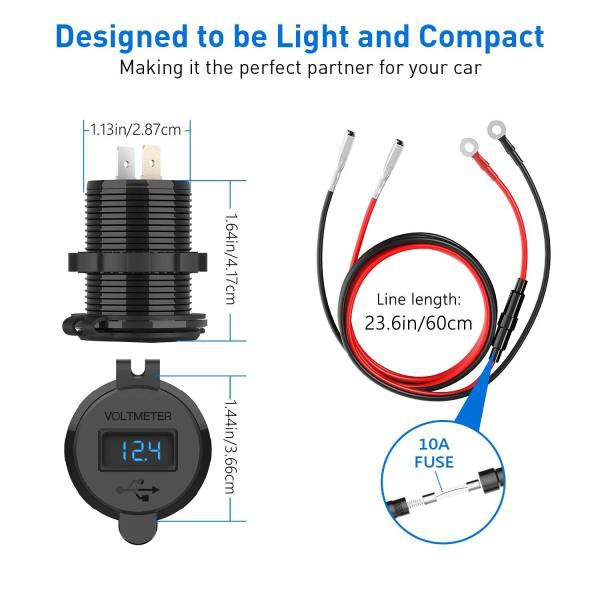 Củ sạc nhanh QC 3.0 cho điện thoại dùng trên xe máy / xe hơi