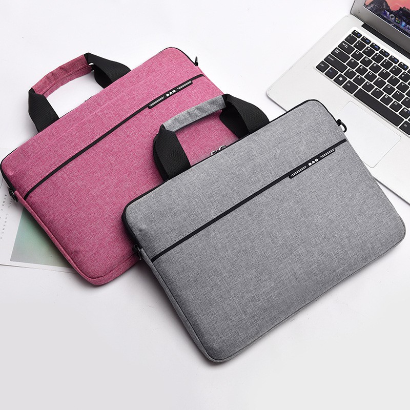 Cặp đựng laptop, macbook 13, 14, 15, 15.6 inch chống sốc, chống nước, có đai gài hành lý phía sau - FPT BAGS